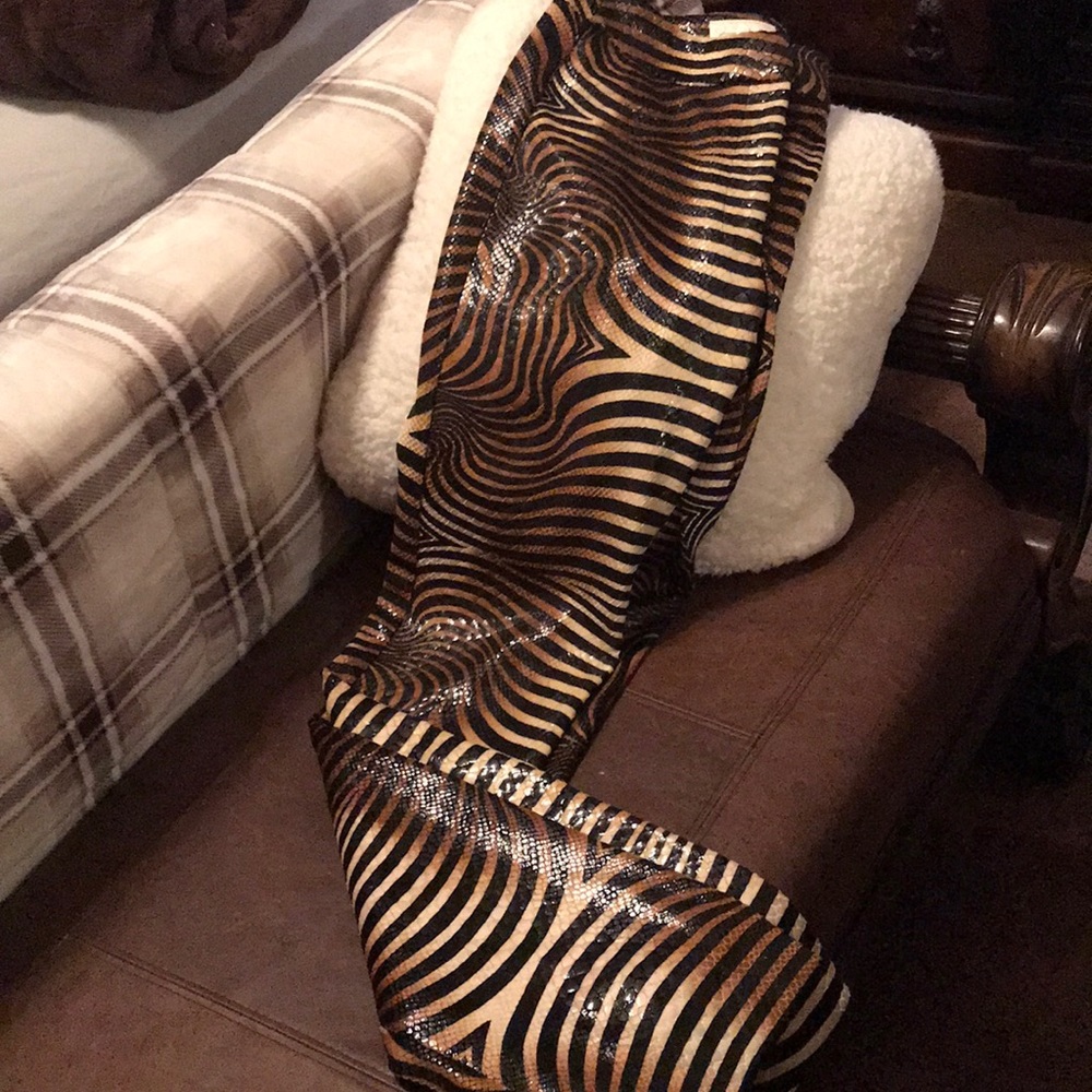 Pants with sequin halter